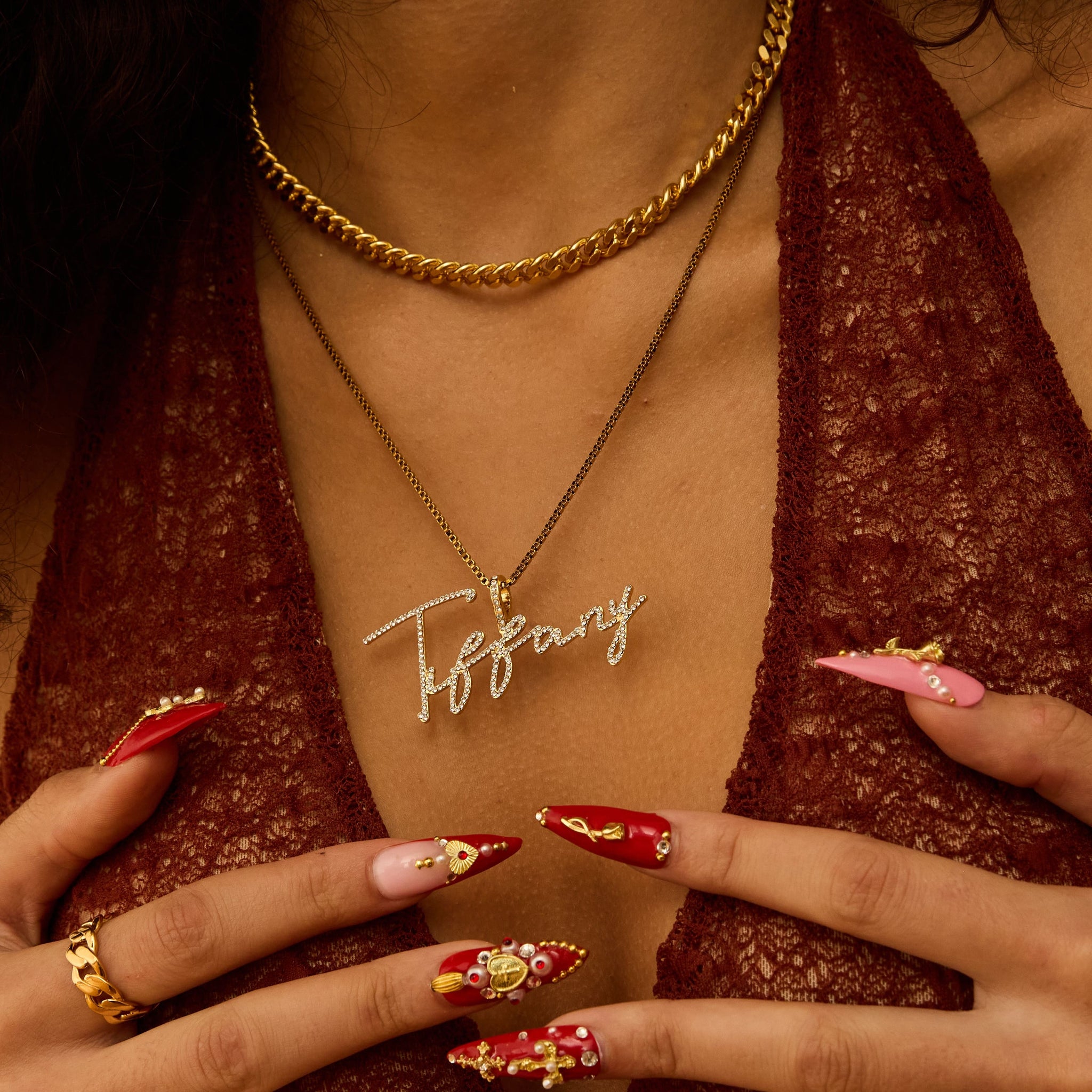 Radiance Script Name Necklace