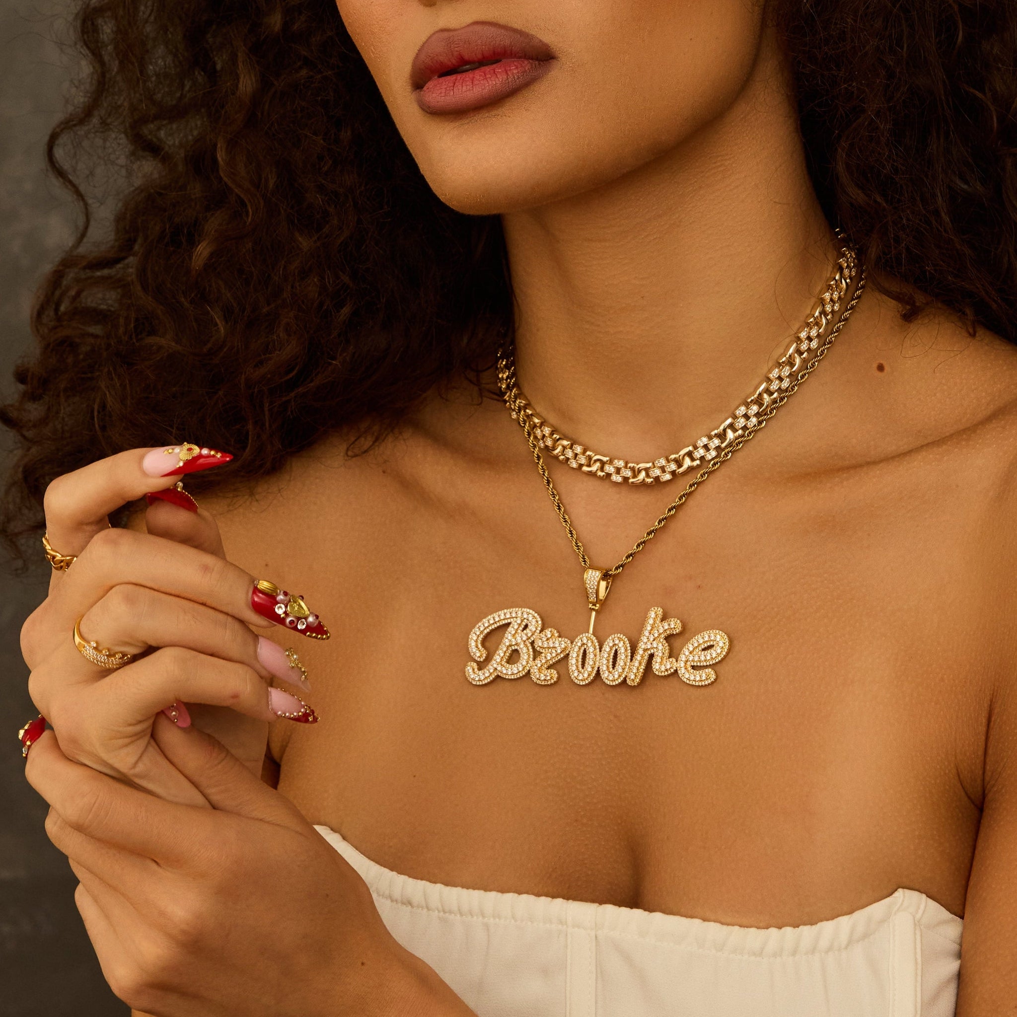 Pavé Pop Name Necklace