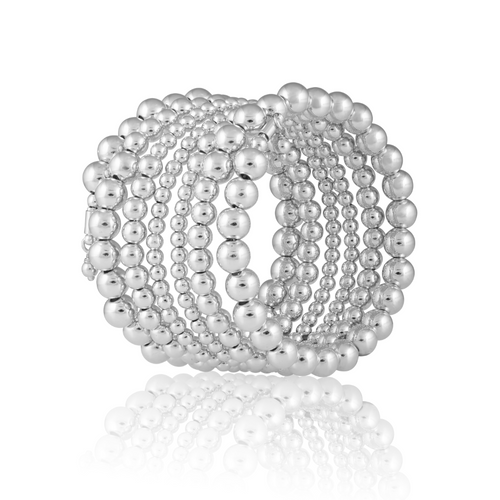 Allison Beaded Wrap Bracelet - 6 Row