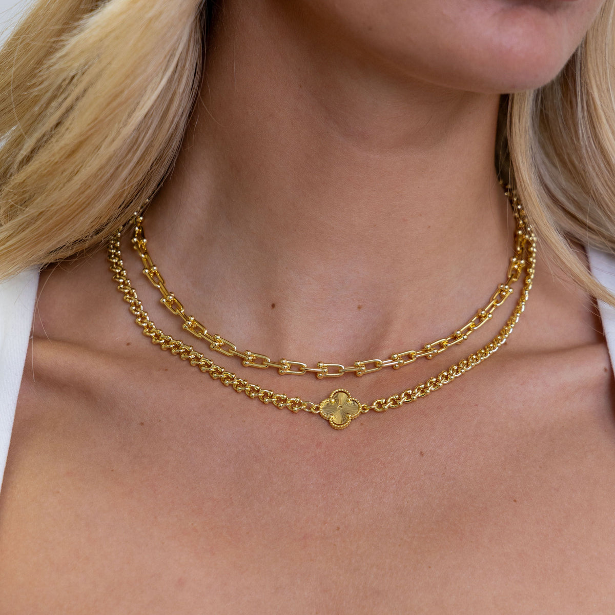 Rosalie Clover Chain Necklace