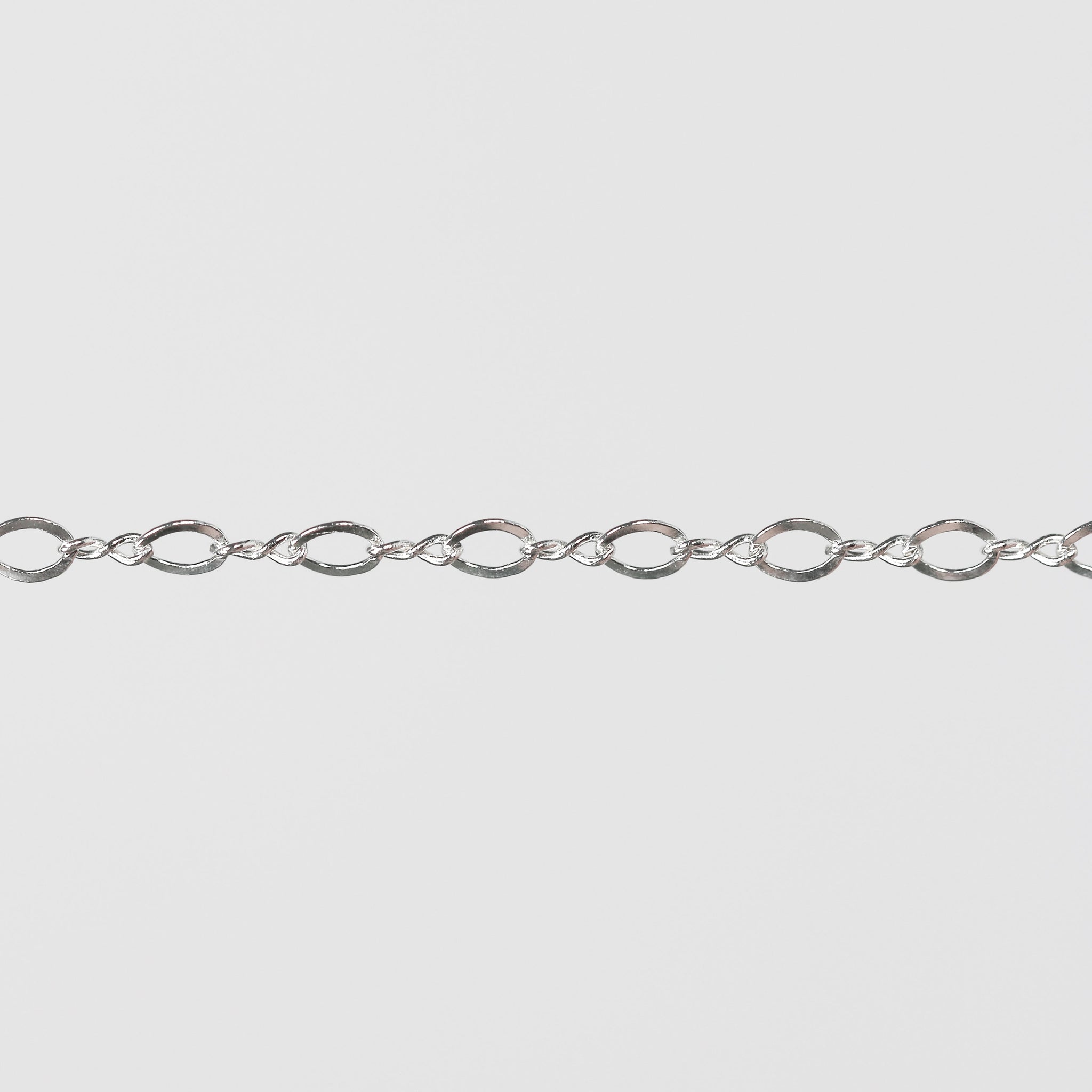 Grace Permanent Jewelry Chain, Figure 8 Design, Figure 8 Links, Available in Gold Options and Silver