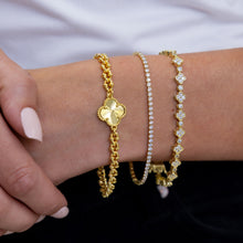 Load image into Gallery viewer, Rosalie Clover Chain Bracelet

