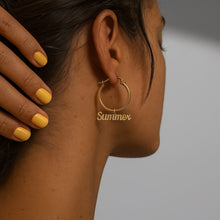 Load image into Gallery viewer, Sleek Signature Name Earrings
