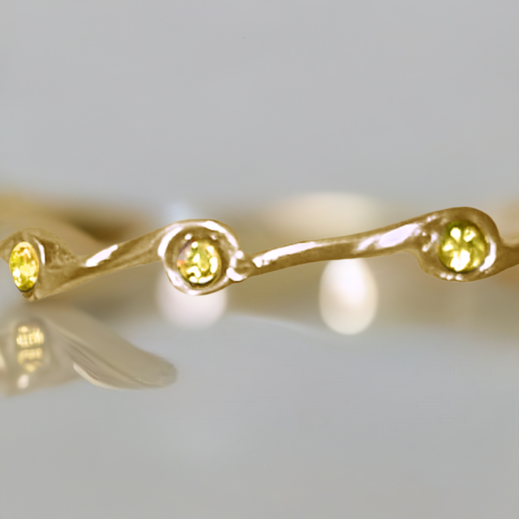 Topaz Birthstone Stacker Ring