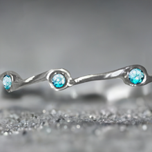 Load image into Gallery viewer, Aquamarine Birthstone Stacker Ring
