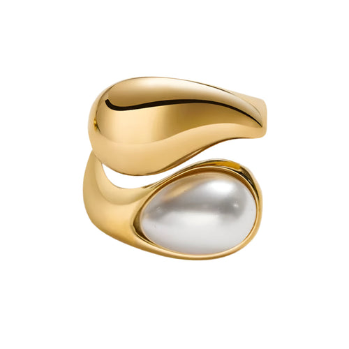 Cami Pearl Stacked Ring