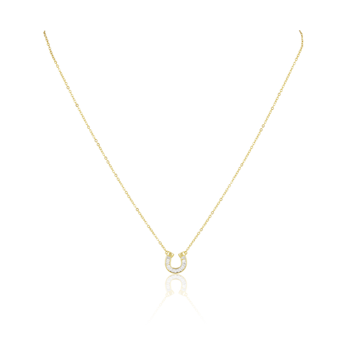 Off To The Races Horseshoe Necklace