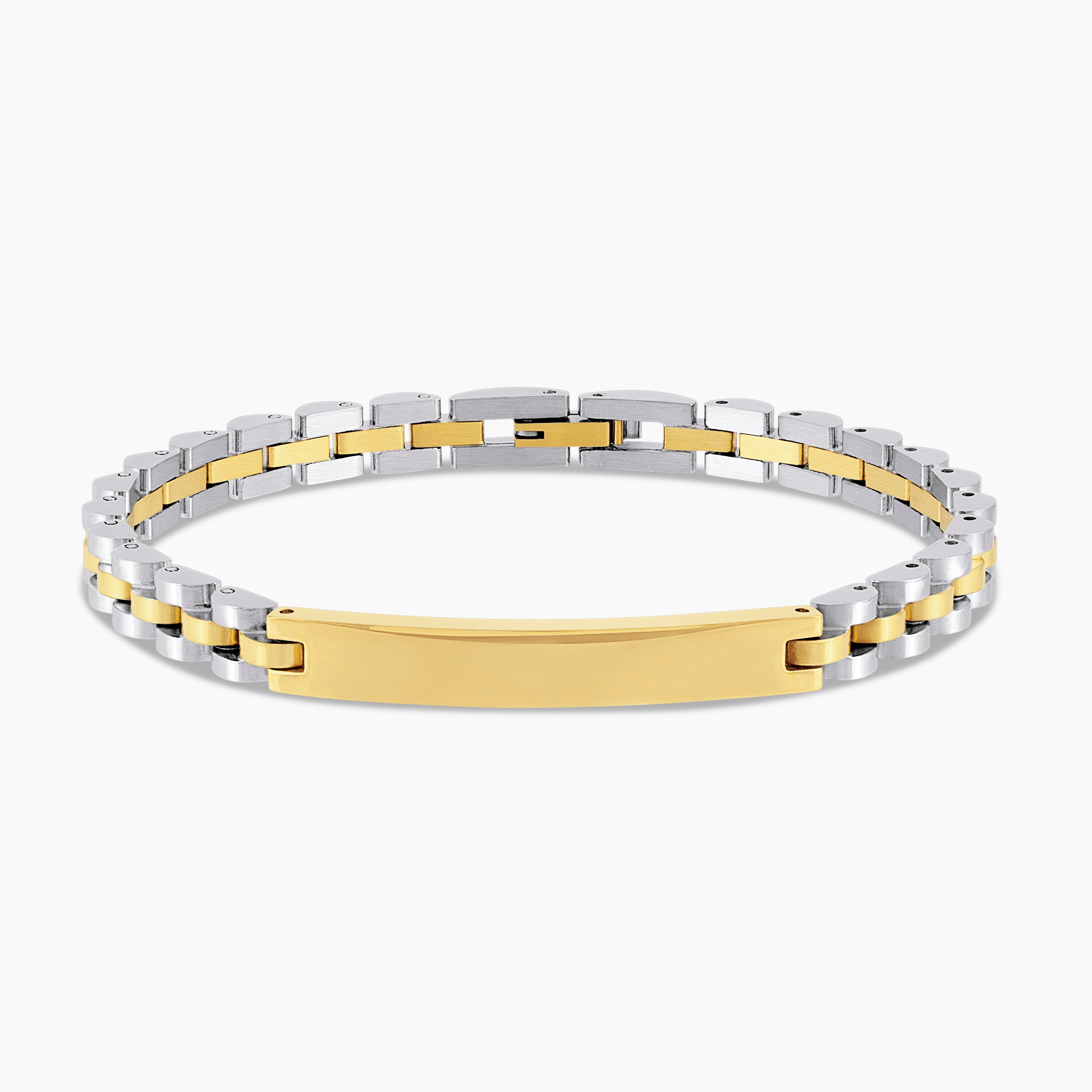 Men's Jubilee Bracelet with Engraved Bar