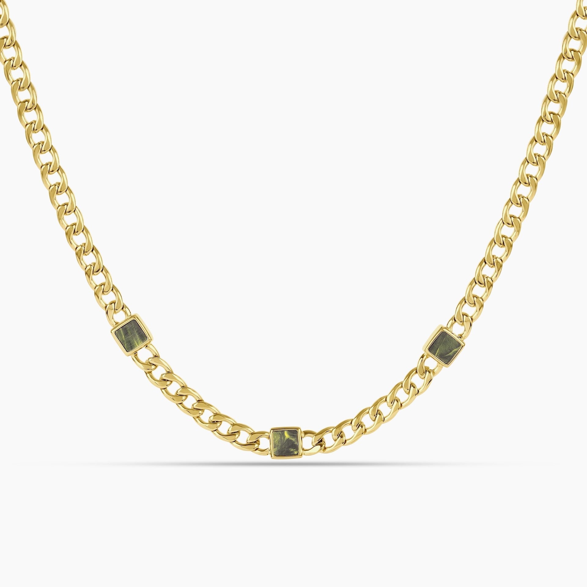 Men's 6mm Woodgrain Cuban Chain