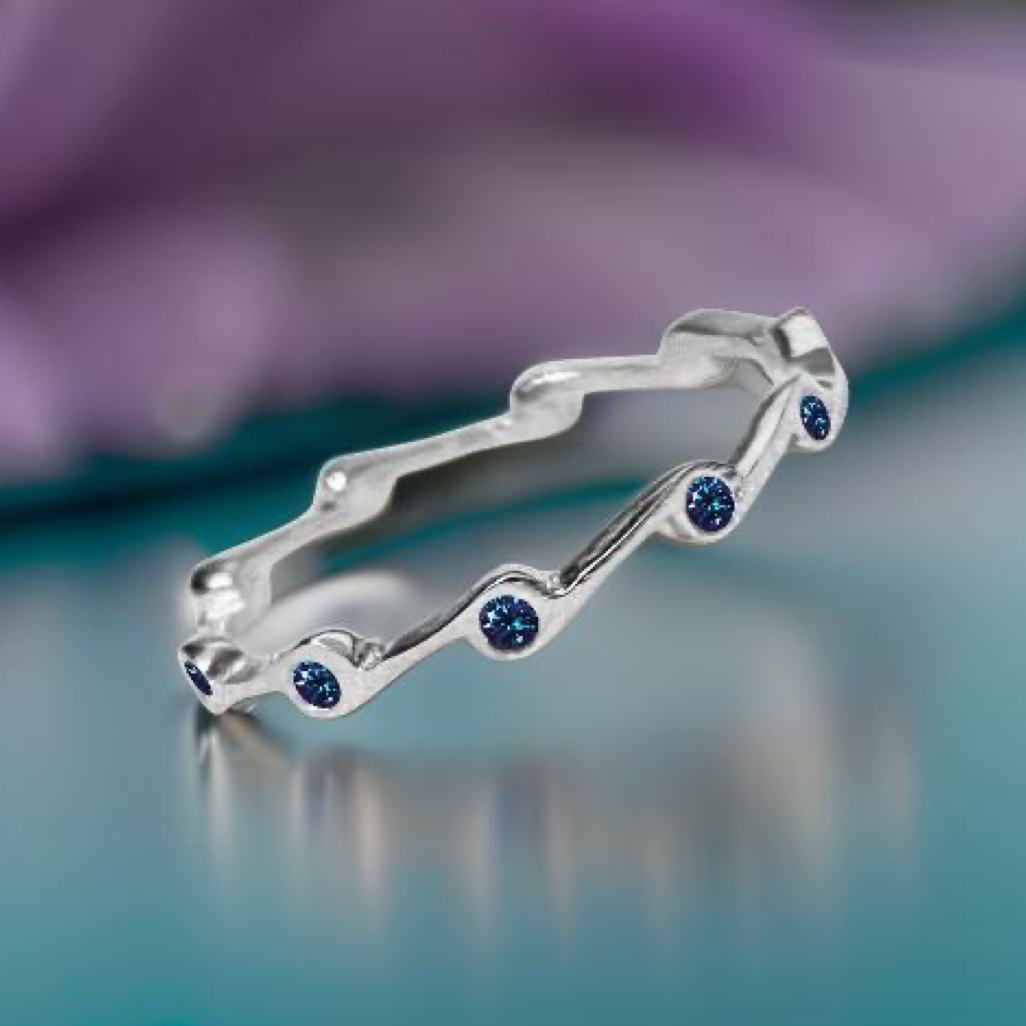 Alexandrite Birthstone Stacker Ring by The Urban Charm