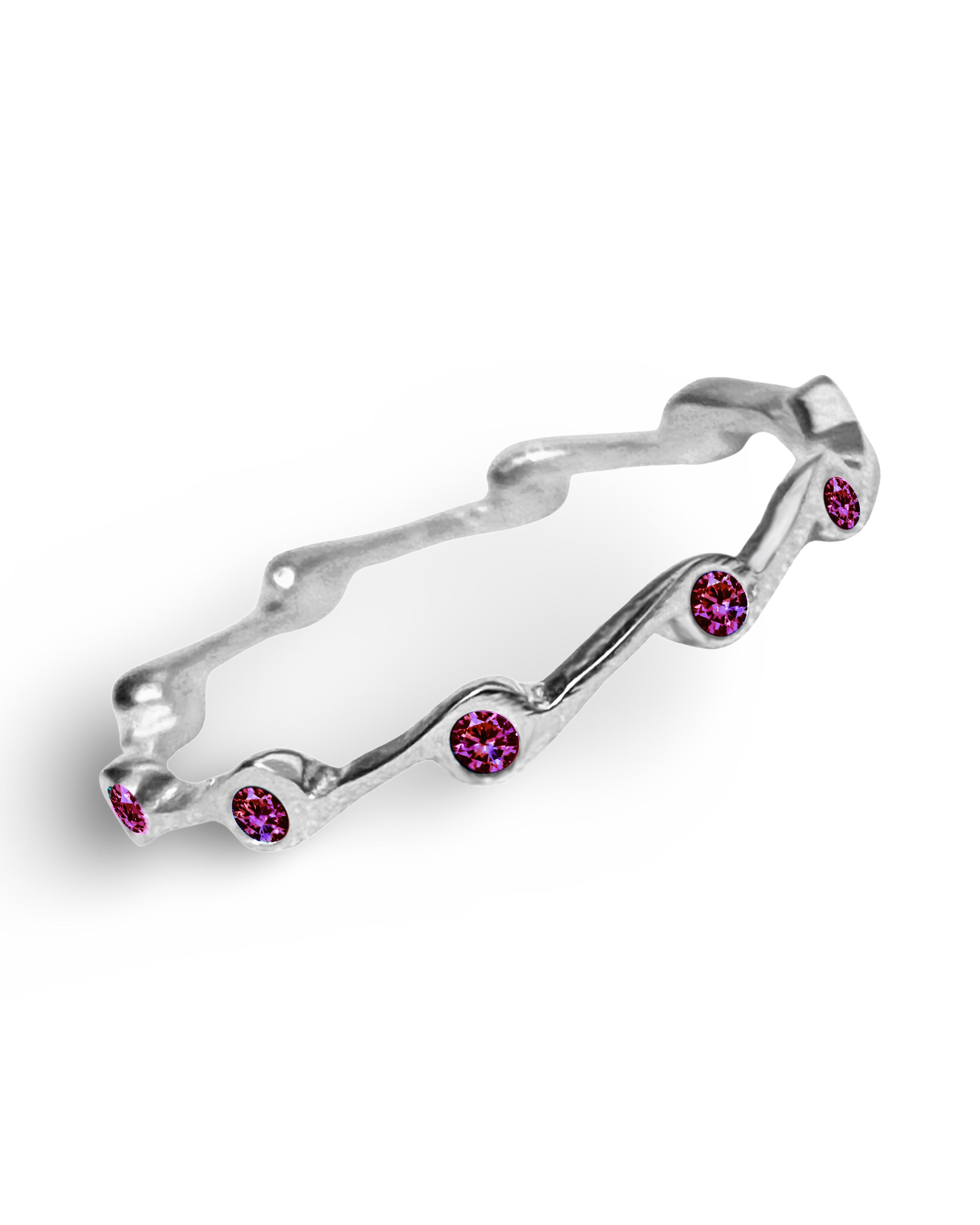 Amethyst Birthstone Stacker Ring by The Urban Charm