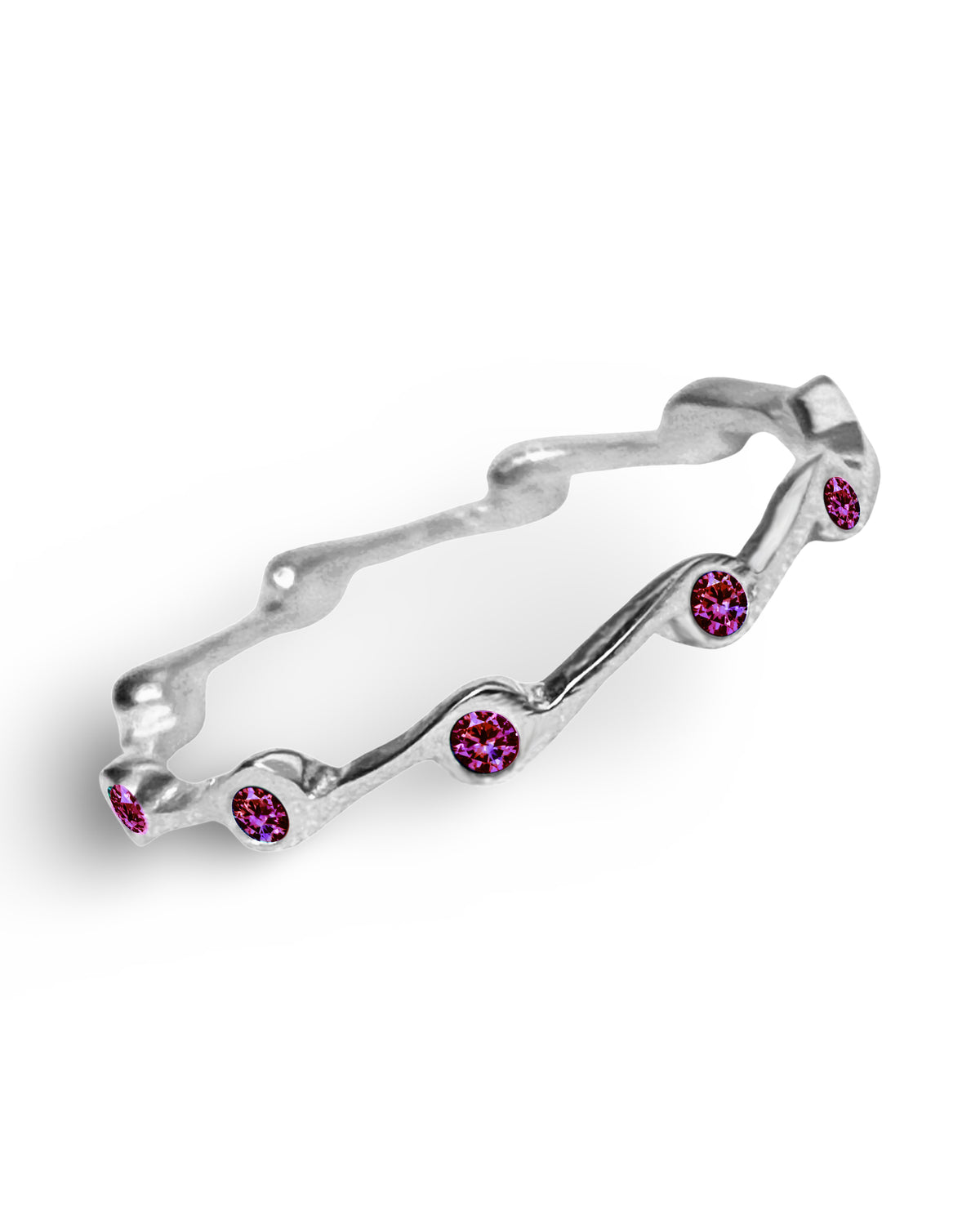Amethyst Birthstone Stacker Ring by The Urban Charm