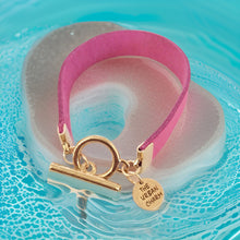 Load image into Gallery viewer, The Urban Charm Pink Leather Color Band Bracelet
