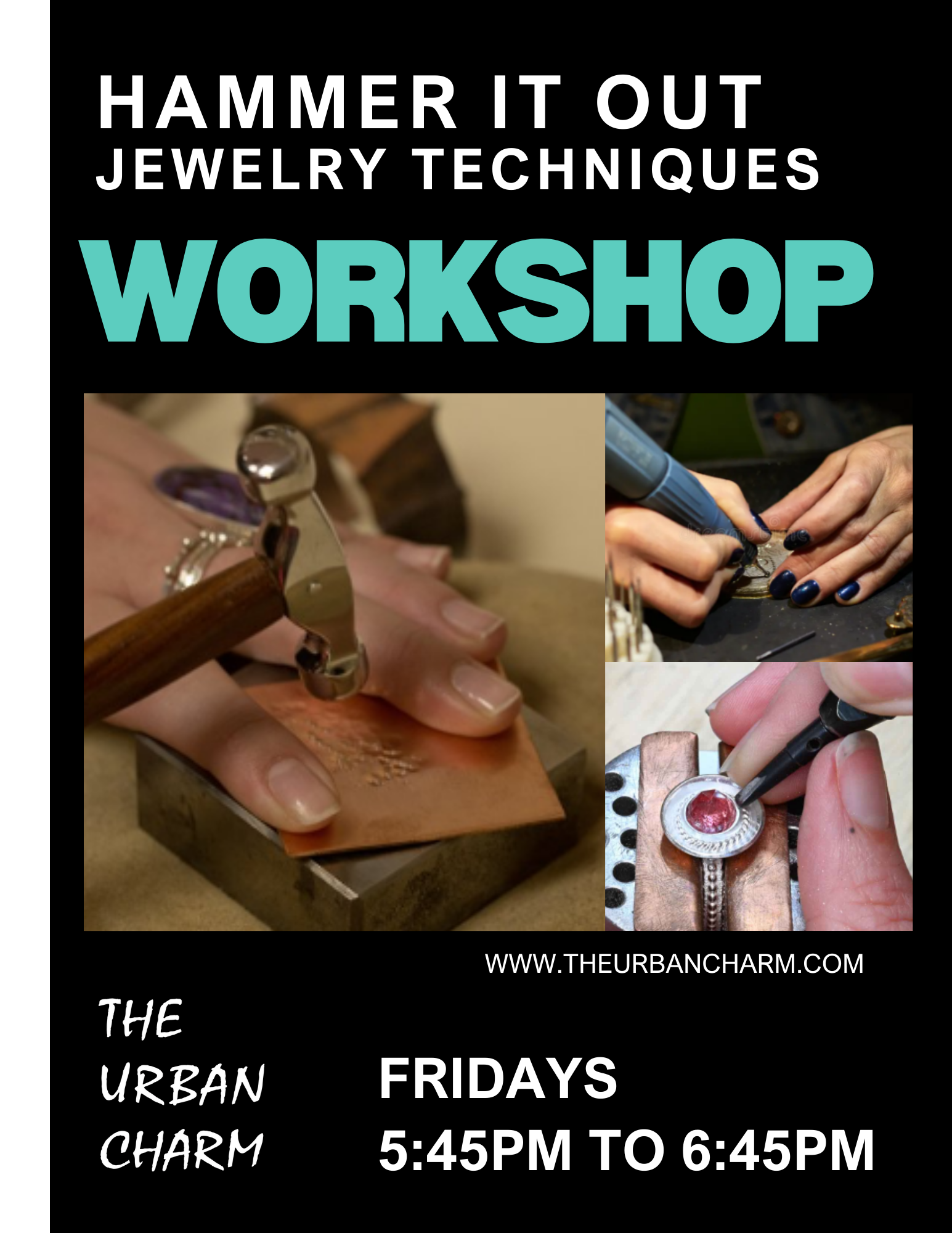 Hammer It Out: Jewelry Techniques - FRIDAY, DECEMBER 19th from 5:45pm to 6:45pm