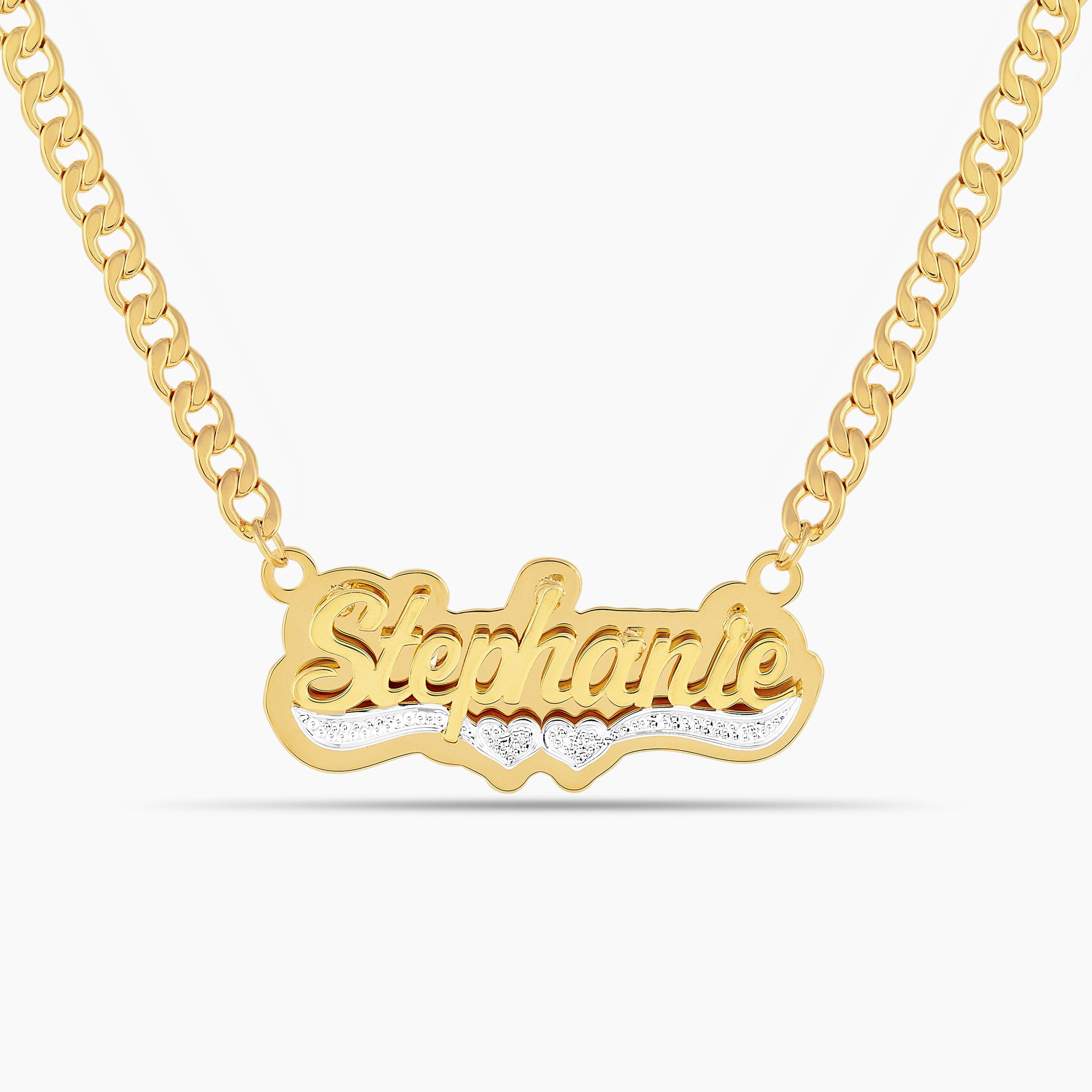 Double Plated LoveTail Name Necklace