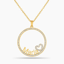 Load image into Gallery viewer, Iced Halo Name Necklace
