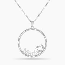 Load image into Gallery viewer, Iced Halo Name Necklace
