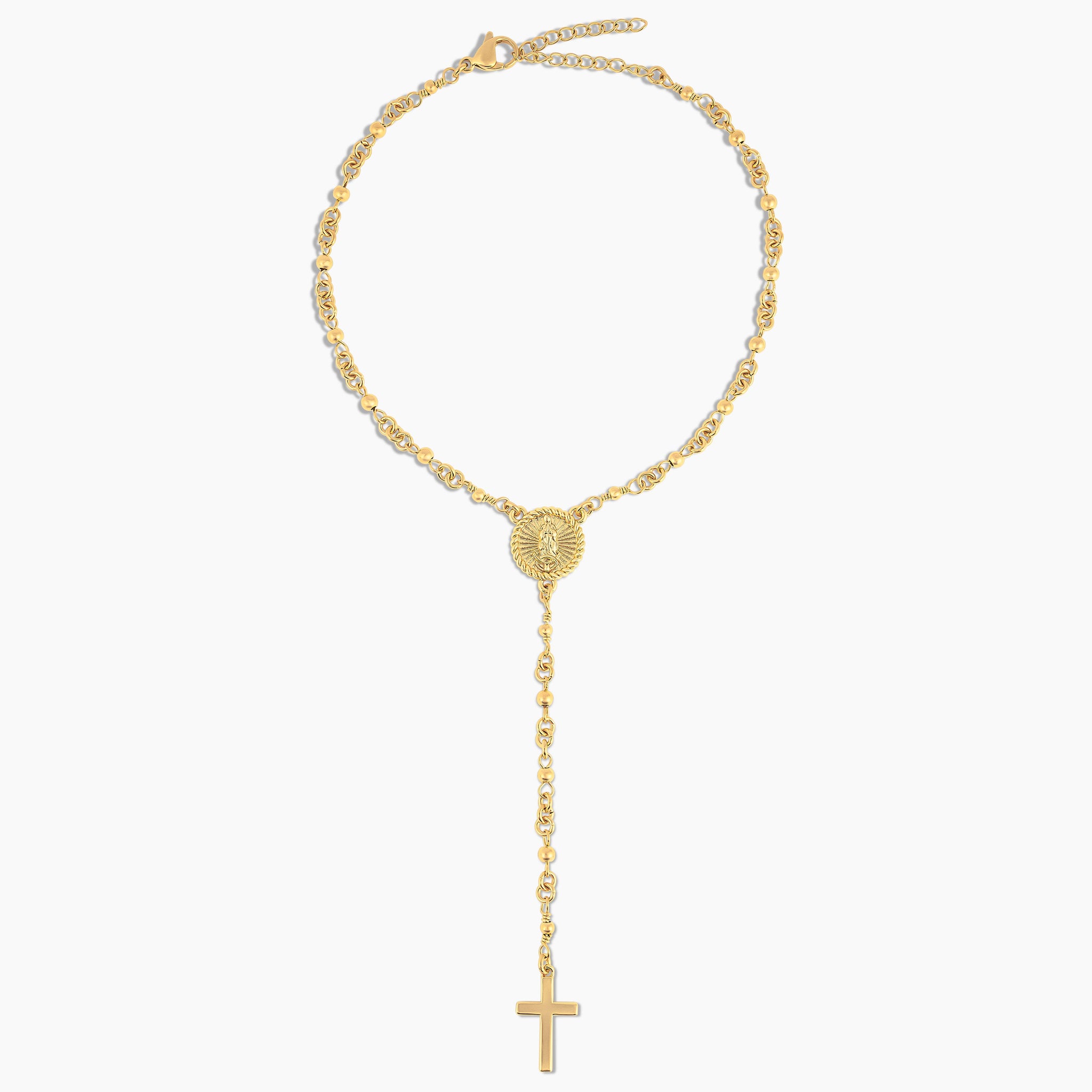 Mini Lady of Guadalupe Rosary Anklet