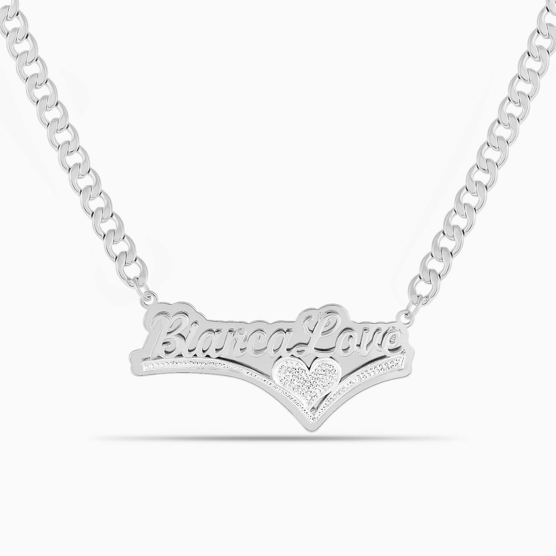 Double Plated Lover’s Drop Name Necklace