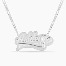 Load image into Gallery viewer, Double Plated Sweetheart Name Necklace

