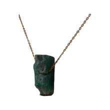 Load image into Gallery viewer, Natural Raw Green Aventurine Gemstone Necklace by The Urban Charm
