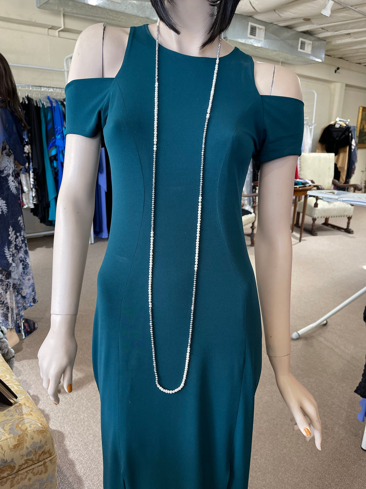 Crystal & Pearl Double Wrap Necklace