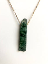 Load image into Gallery viewer, Natural Raw Green Aventurine Gemstone Necklace by The Urban Charm
