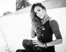 Load image into Gallery viewer, Blue Leather and Chain ID Toggle Bracelet
