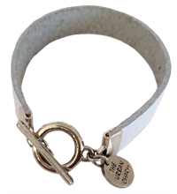 Load image into Gallery viewer, White Leather Color Band Bracelet
